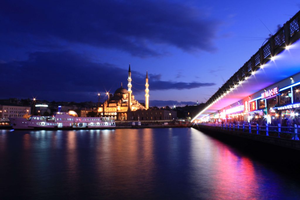 Galata Bridge at Night / Istanbul